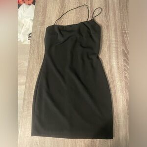 Blue Blush Black Mini Dress